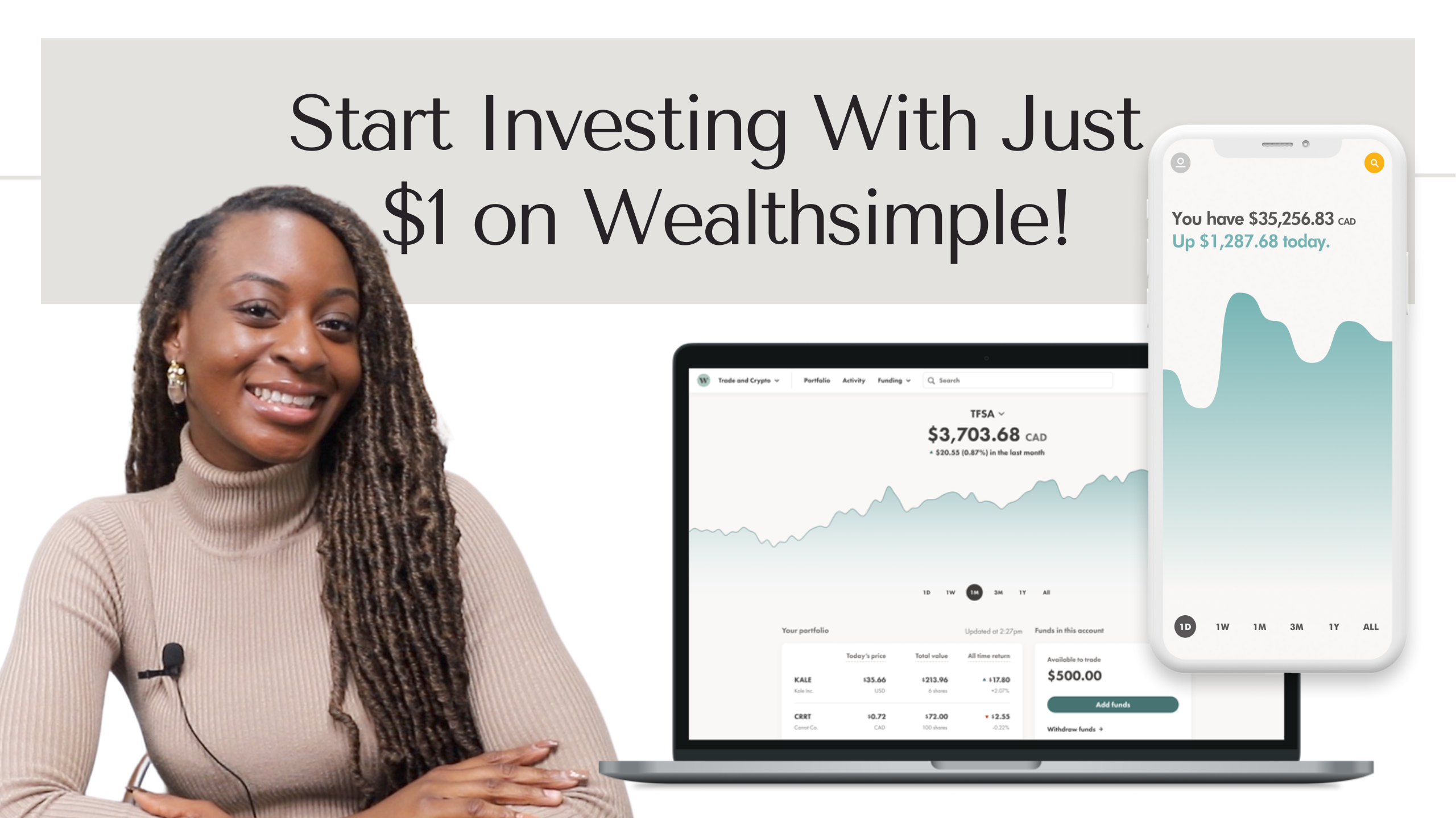 Start investing with just $1 with Wealthsimple