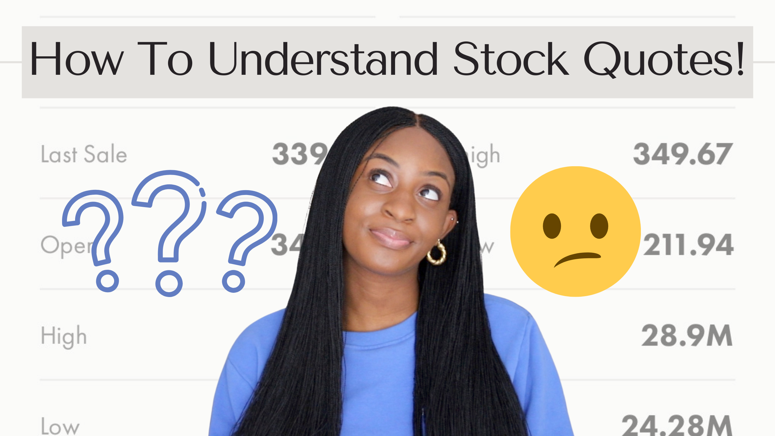 How To Understand Stock Quotes